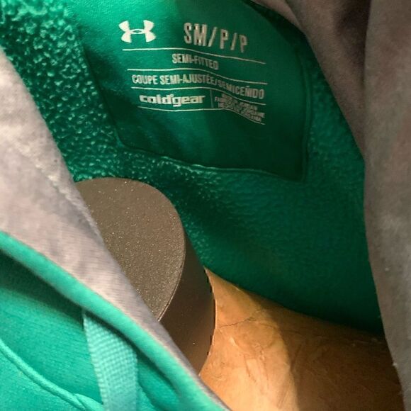 Under Armour Green Womens ColdGear Hoodie  - Picture 5 of 5